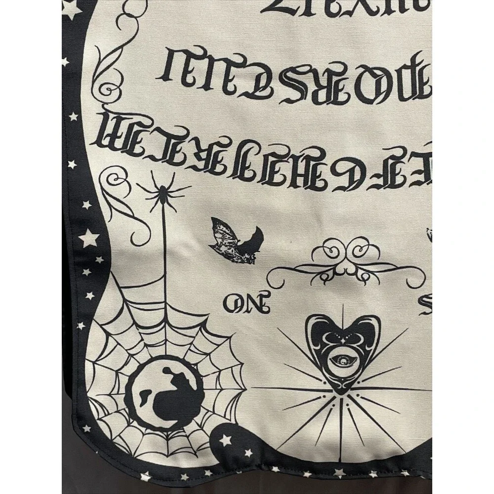 Ouija Board Halloween Table Runner Long Fabric Printed 18